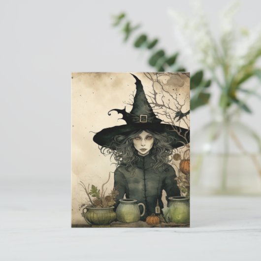 Het heks Briefkaart (Staand voorkant)