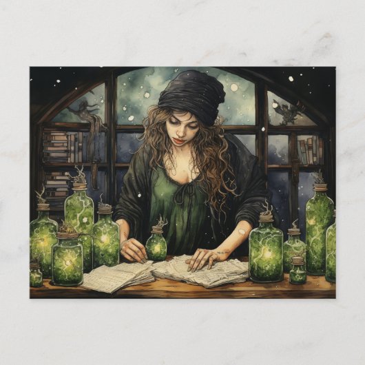 Het heks Briefkaart (Voorkant)