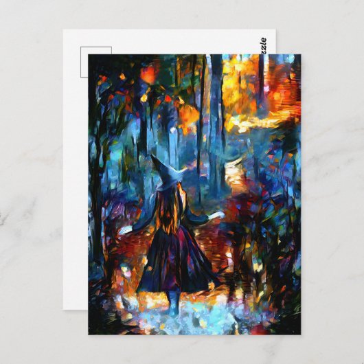 Het heks Briefkaart (Voorkant / Achterkant)