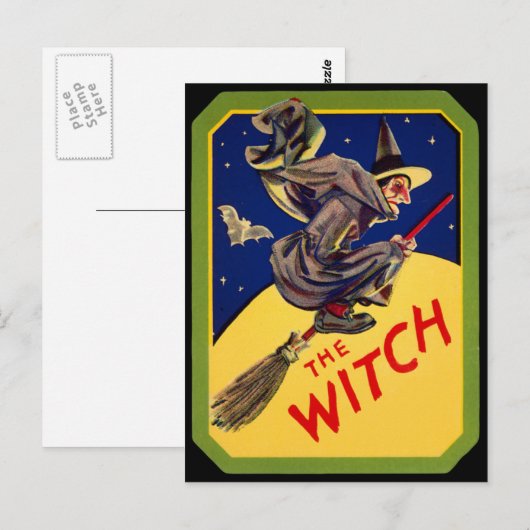 Het heks Briefkaart (Voorkant / Achterkant)