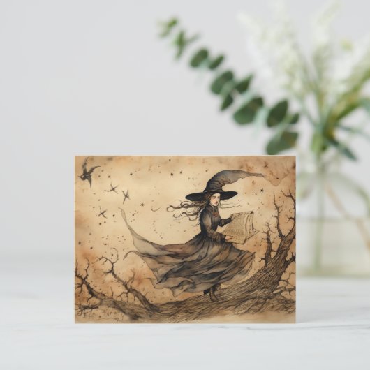 Het heks Briefkaart (Staand voorkant)