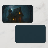 Het heksenhuis in het bos Bladwijzer Visitekaartje (Voorkant / Achterkant)