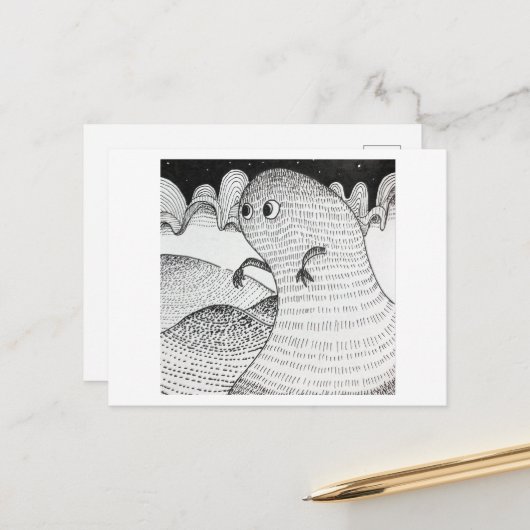 Het heksenuur briefkaart (Voorkant / Achterkant in situ)