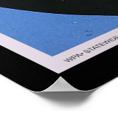 Het helderblauwe Weather van oktober Poster (Hoek)