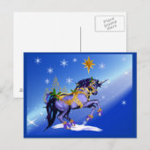 Het heldere Briefkaart van de Eenhoorn van (Voorkant / Achterkant)