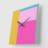 Het heldere en Gewaagde Moderne Geometrische Blok Vierkante Klok (Hoek)