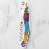 Het heldere, Gewaagde, Kleurrijke Abstracte Art. Kurkentrekker (Voorkant)