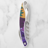 Het heldere, Gewaagde, Kleurrijke Abstracte Art. Kurkentrekker (Achterkant)