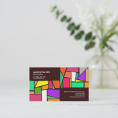 Het heldere kleurenpalet van de Ontwerper van het  Visitekaartje (Staand voorkant)