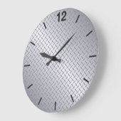 Het heldere Patroon van Diamondplate van het Staal Grote Klok (Hoek)