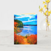 HET HELDERE WENSKAART VAN DE SLEEP VAN HET MEER KAART (Gele Bloem)