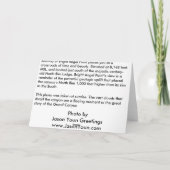 Het heldere Wenskaart van het Storm van de Engel Kaart (Achterkant)