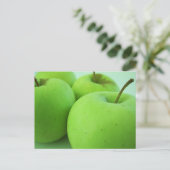 Het heldergroene Briefkaart van Appelen (Staand voorkant)
