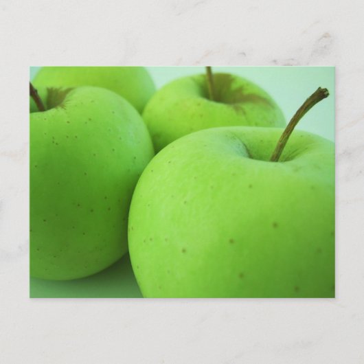 Het heldergroene Briefkaart van Appelen (Voorkant)