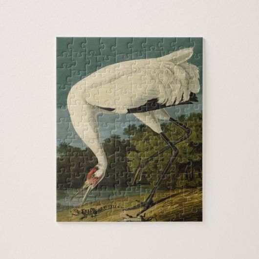 Het hele Crane Audubon-vogelschilderen Legpuzzel (Verticaal)