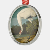 Het hele Crane Audubon-vogelschilderen Metalen Ornament (Links)