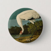 Het hele Crane Audubon-vogelschilderen Ronde Button 5,7 Cm (Voorkant)