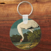 Het hele Crane Audubon-vogelschilderen Sleutelhanger (Voorkant)