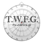 Het hele gezin gaat naar Dartboard Dartbord (Voorkant)