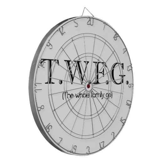 Het hele gezin gaat naar Dartboard Dartbord (Voorkant Links)