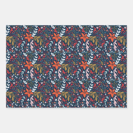 Het hele jaar door vlinderfornuis inpakpapier vel (Voorkant 3)