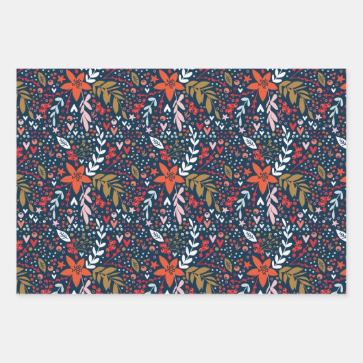 Het hele jaar Festive Botanicals Inpakpapier Vel (Voorkant 2)
