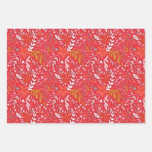 Het hele jaar Festive Botanicals Inpakpapier Vel (Voorkant)