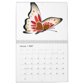 Het hele jaar lang kalander kalender (Jan 2027)