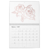 Het hele jaar lang kalander kalender (Feb 2027)