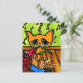 Het hele Kat Briefkaart (Staand voorkant)