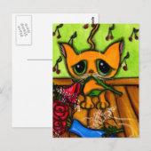 Het hele Kat Briefkaart (Voorkant / Achterkant)