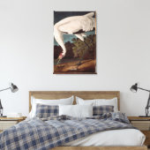 Het hele kraan, van 'Vogels van Amerika' Canvas Afdruk (Insitu (Slaapkamer))