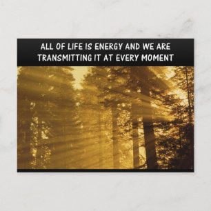 Het hele leven is het Energie-Spirituele Metafysis Briefkaart