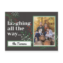 het hele leven lachen van het kerstblad