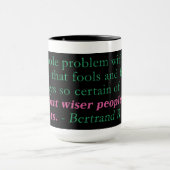 Het hele probleem met de wereld is mok (Midden)