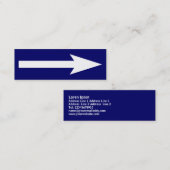 Het hele punt - donkerblauw en wit mini visitekaartje (Voorkant / Achterkant)