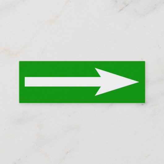 Het hele punt - groen, wit en grijs mini visitekaartje (Voorkant)