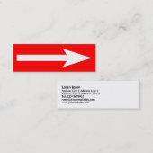 Het hele punt - rood en wit mini visitekaartje (Voorkant / Achterkant)