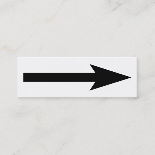 Het hele punt - zwart en wit mini visitekaartje (Voorkant)