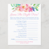 Het hele spel raadt de prijs-Baby shower-game-kaar Flyer (Voorkant)