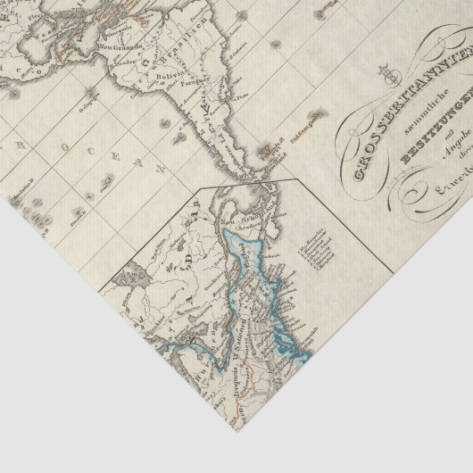 Het hele Verenigd Koninkrijk Tissuepapier (Detail)