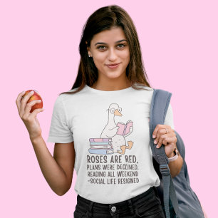 Het hele weekend lezen Fun boek liefhebber Gans Tri-Blend Shirt