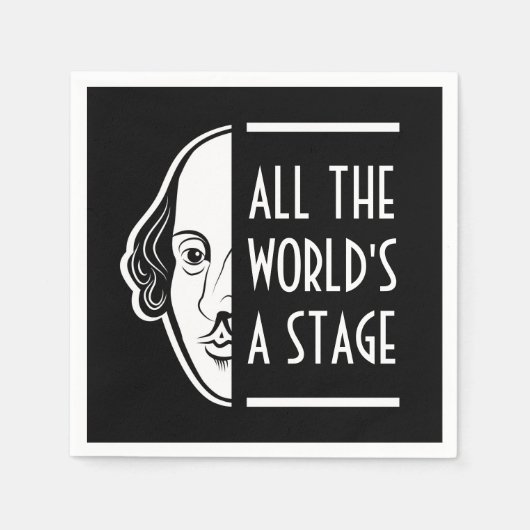 Het hele wereldtoneel is een podium Shakespeare Th Servet (Voorkant)