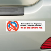 HET HELEMAAL HETZELFDE VOOR MIJ BUMPERSTICKER (Op auto)