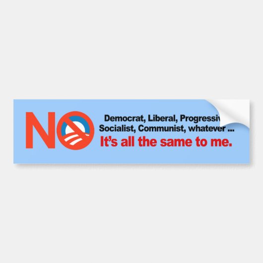 HET HELEMAAL HETZELFDE VOOR MIJ BUMPERSTICKER (Voorkant)