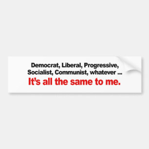 HET HELEMAAL HETZELFDE VOOR MIJ BUMPERSTICKER