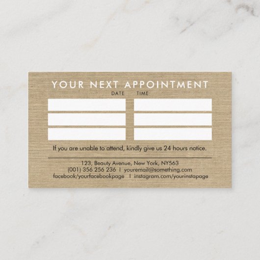 Het helen Hands Yin Yang symbool Benoeming Visitekaartje (Achterkant)