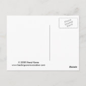 Het helen van de Aarde ons allen Briefkaart (Achterkant)