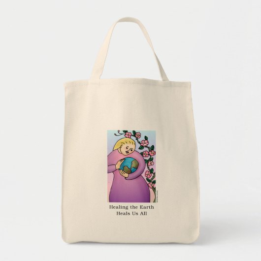 Het helen van de Aarde ons allen Tote Bag (Voorkant)