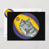 Het Helen van de medicijnman Wolf Briefkaart (Voorkant / Achterkant)